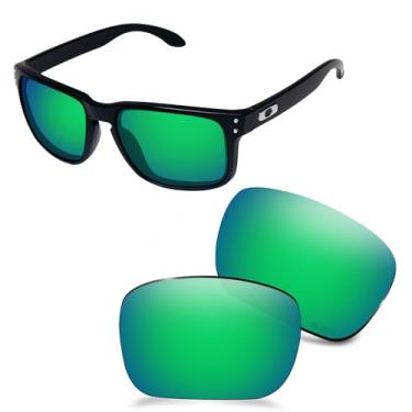 Imagem de AOZAN Lentes de reposição ANSI Z87.1 para óculos de sol Oakley Holbrook OO9102, Verde jade, Holbrook