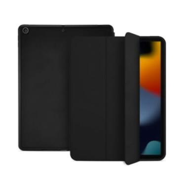 Imagem de Case Capa Compatível Para iPad 9, 8, 7 Geração 10.2" 10.5" Slim Inteligente Com Suporte Caneta Proteção Anti-Impacto Auto Sleep Tampa Magnética (Preto)