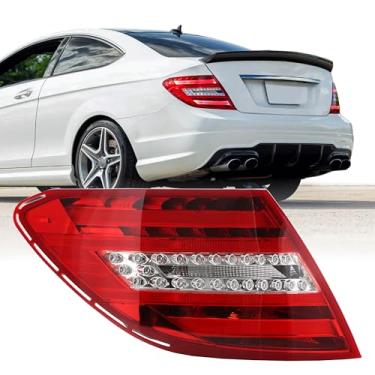 Imagem de Luz traseira USR 12-14 W204 2D/4D – Substituição da lâmpada traseira original 1 peça (esquerda) compatível com Mercedes Benz C-Class 4 portas Sedan 2012-2014 e cupê de 2 portas todos os modelos AMG