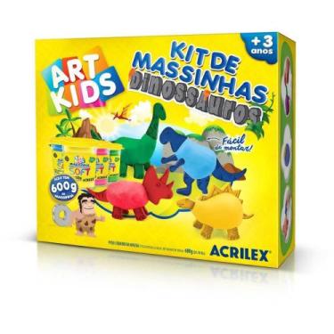 Imagem de Massa para Modelar Criativa ART KIDS Dinossauro Familia - Acrilex