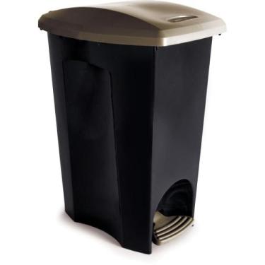 Imagem de Cesto para Lixo Lixeira C/PEDAL 30L Preto - Plasutil