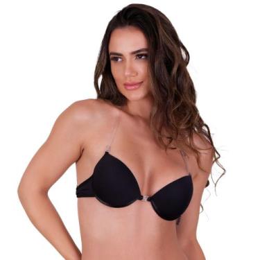 Imagem de Sutiã com Bojo Silicone Costa Nua Frente Única - NAKA MODAS, Preto, G