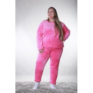 Imagem de Pijama fleece 3d coração Longo Dunabella - Mãe - dunabella clothing, G