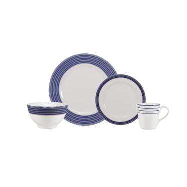 Imagem de Serviço de 24 Peças com Bowl e Caneca em Porcelana, Decoração Paula, Porcelana Schmidt