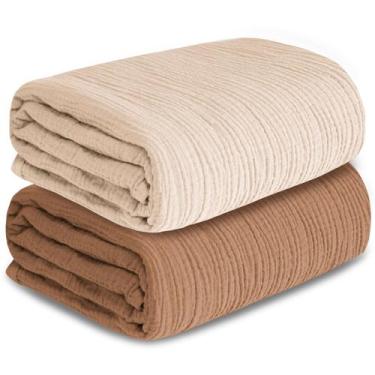 Imagem de Cobertores Muslin Swaddle GUNTAIL para recém-nascidos (41 x 41 cm), pa