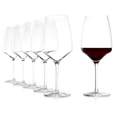 Imagem de Taça Vinho Tinto Bordeaux Stölzle Lausitz Experience 645 ml - 6 peças – Taças de Cristal para Vinho Bordeaux – Taça Elegante para Máxima Liberação de Aroma – Resistente e compatível com lava-louças