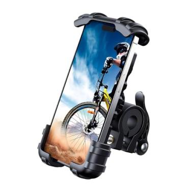 Imagem de Suporte de Celular BM02 Preto, Guidão de Motocicleta e Bicicleta, Compatível com Smartphones de 4,7 a 6,8 Polegadas, Suporte de Guidão para Uso em Aventuras ao Ar Livre, Design Seguro e Prático