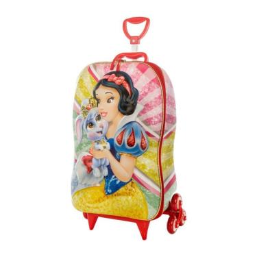 Imagem de Mala De Viagem Infantil Com Rodinha Branca De Neve 3d