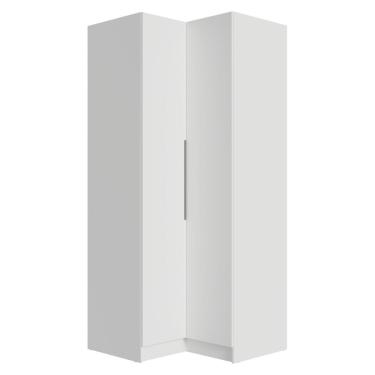 Imagem de Guarda-roupa Modulado De Canto 2 Portas Branco Neo Madesa