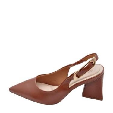 Imagem de Sapato Feminino Bebece Salto Medio REF: T7024-325 NAPA EGEU, Pecan, 38