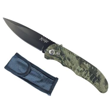 Imagem de Canivete Xingu XV3279 Automático - Várias Cores, Cor camuflado verde