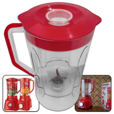 Imagem de Copo Liquidificador Mondial L850 L900 ORIGINAL Mebrasi Tampa Preto e v