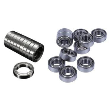 Imagem de Rolamento de esferas radial métrico blindado metálico selado miniatura 20 peças MR115 ZZ 5X11X 4MM e 6701 ZZ 12X18X4MM