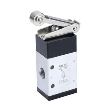 Imagem de NHJLFKSA Pneumática JM322R MV322 MV322R JM322R JM322 JM-07 MV522R MV-02 JMJ-07 Válvula pneumática de solenoide de alavanca de rolo (Cor: JM322R)