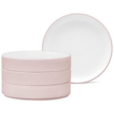 Imagem de Conjunto de Pratos, Estilo Minimalista com 4 Peças, Capacidade de 350mL, Material de Porcelana e Formato Redondo, Noritake G014-560D, Rosa