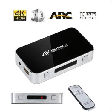 Imagem de Chave Seletora Hub Switch Hdmi 4 Portas 4k Arc Saida Audio - HDMatters