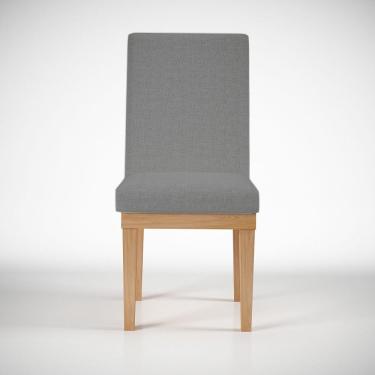 Imagem de Cadeira Reforçada Mesa De Jantar Luxo Linho ? Linho Grafite