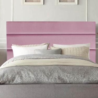 Imagem de Cabeceira Estofada Argentina Queen Corino 160x125x8cm Rosa Mabe Magazine