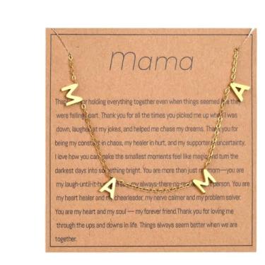 Imagem de Colar feminino banhado a ouro, presentes de gravidez para grávidas, presente de primeira mãe, gargantilha Mommy to Be, presente pós-parto para novas mães