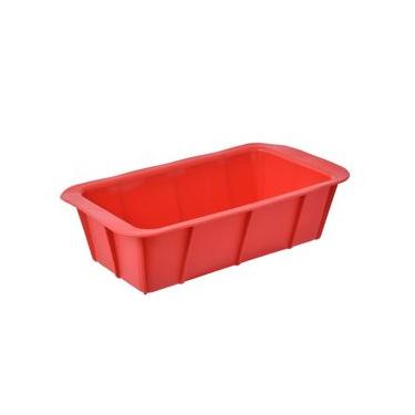 Imagem de Forma de Pão em Silicone 13x25cm Kenya Vermelha
