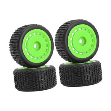 Imagem de Dynwave Kit com 4 Cubos de Roda para Upgrade, Fácil de Instalar, Leve e Premium, Encaixe Hexagonal de 7mm, Substitui a Peça Original 244016 para Carro RC 1:28, Verde