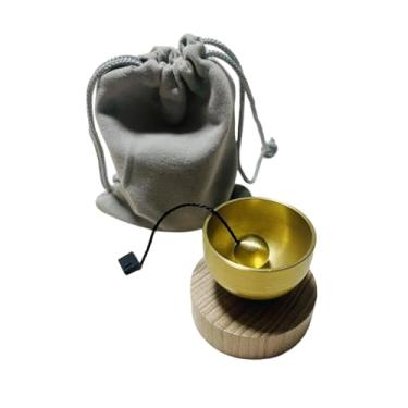 Imagem de Dynwave Conjunto de Tigelas Tibetanas Decorativas para Relaxamento, Artesanato Artesanal, Instrumento de Meditação com Gongo, Ornamento para Presente de, Style B