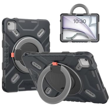 Imagem de Pepkoo Capa para iPad Air 11 polegadas modelos 2025 (M3) e 2024(M2), capa para iPad para crianças, design leve e anti-queda de material de grau de ferramenta com excelente respirabilidade.