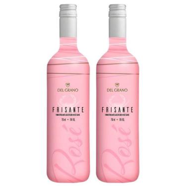 Imagem de Kit 2 Vinho Frisante Rose Suave Del Grano 750ml Serra Gaúcha