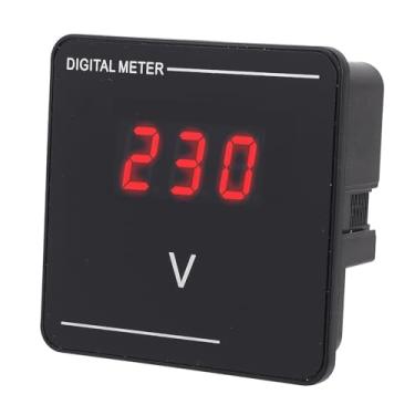 Imagem de Jopwkuin Medidor de Tensão CA Digital de Alta Precisão Testador de Tensão de Display LED para Máquinas de Automação Industrial, Medidor de de Display Digital LED Vermelho de Construção ABS para