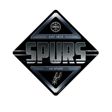 Imagem de Rico Industries Placa de metal NBA Basketball Brooklyn Nets 42 cm x 42 cm Decoração de casa - Quarto - Escritório - Man Cave