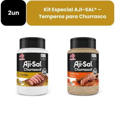 Imagem de Kit Aji-sal Churrasco Ajinomoto - 2 Sabores - Parrilla 500g