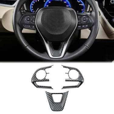 Imagem de Fancemot Capa de volante de fibra de carbono compatível com Toyota Corolla 2020–2025 e Corolla Hatchback 2019–2025