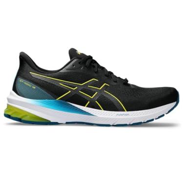 Imagem de ASICS Tênis de corrida masculino Gt-1000 12, Preto/Amarelo Brilhante, 38 BR