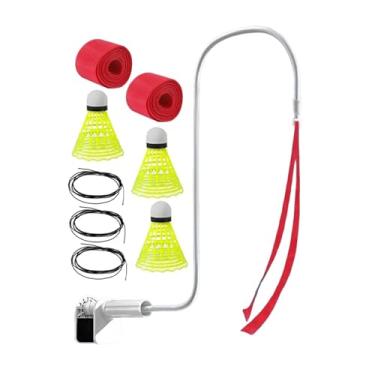 Imagem de KiBcsLic Kit de treino portátil para badminton, prático e, com petecas para quadras de badminton e para uso em casa, Style D