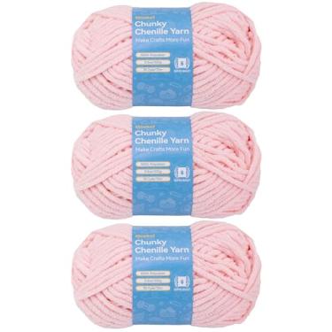 Imagem de Etcokei Fio de chenille tamanho 6, fio de chenille grosso super macio para crochê e tricô, perfeito para amigurumi, cobertores, cachecóis, fios de bebê, decoração de casa faça você mesmo, perfeito