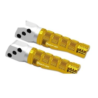 Imagem de Anti-derrapante Apoio para os pés do passageiro traseiro esquerdo e direito cnc, apoio para os pés, pedais para MT-10 mt10 2016-2023 2021 2020(Gold MT-10)