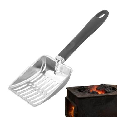 Imagem de Peneira de Cinzas para Lareira | 32.5 cm Pá Resistente ao Calor para Fogueira,Pá De Aço Inoxidável Com Furos Para Cinzas - Para Churrasco Fogueira Grelhador A Carvão Jardim E Acampamento