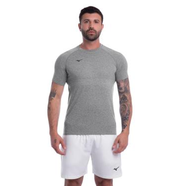 Imagem de Camiseta de Treino Mizuno Soul Fit 4 New Masculina G Cinza-Masculino