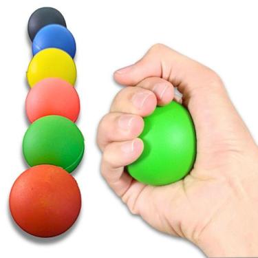 Imagem de Kit Bolinha de Fisioterapia Lisa Bola Anti stress Terapeutica Pequena 