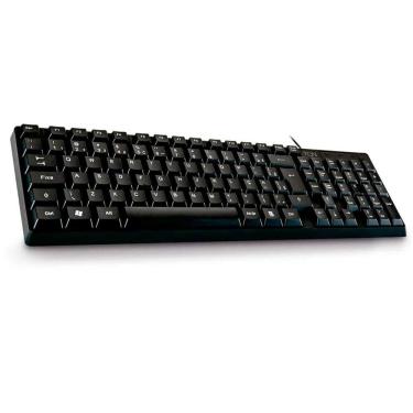 Imagem de Teclado Office Slim Usb Tcn 950, Layout Abnt2, Teclas Macias E Silenciosas - Pretosd