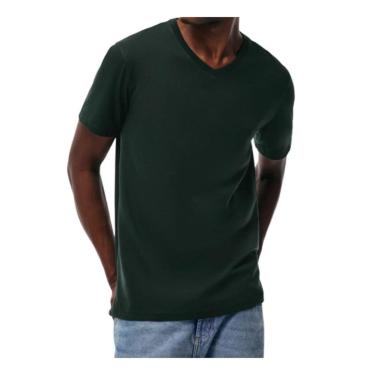 Imagem de Camiseta Masculina Hering MC Regular Verde Escuro - 022BWMFE-Masculino