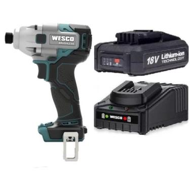 Imagem de Parafusadeira Impacto 18v C/ Bat 2ah Carreg Wesco Ws2420.9