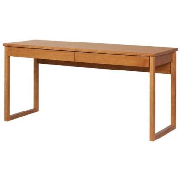 Imagem de Escrivaninha com Gavetas 160 cm Duna - Nozes - Meu Móvel de Madeira