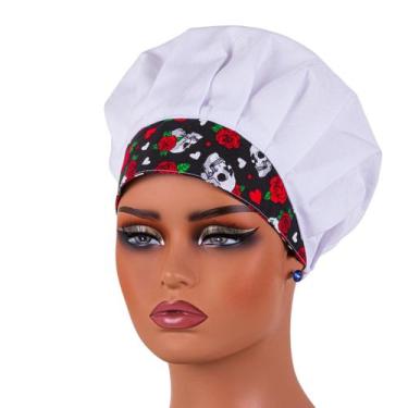 Imagem de Touca Gorro Para Chef Cozinha Unissex Estampas Variadas Cores Outlet D