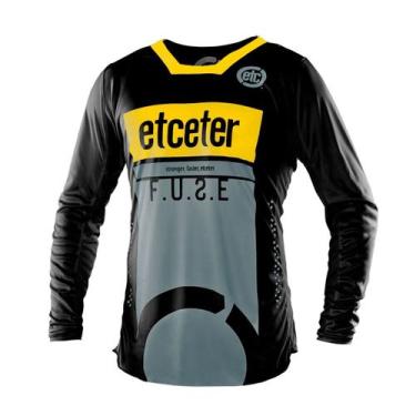 Imagem de Camisa Motocross Etceter Fuse Masculino Off Road Trilha Moto, Preto, A