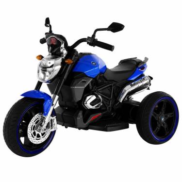 Imagem de Moto Elétrica Infantil Triciclo 6V com Farol de LED e Pedal para Estabilidade e Diversão Segura Até 25kg