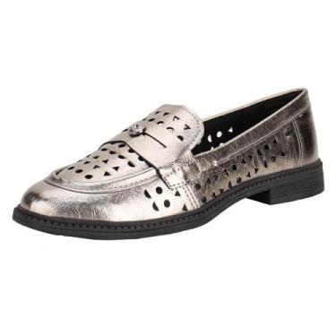 Imagem de Mocassim feminino dakota d0221, Prata, 40