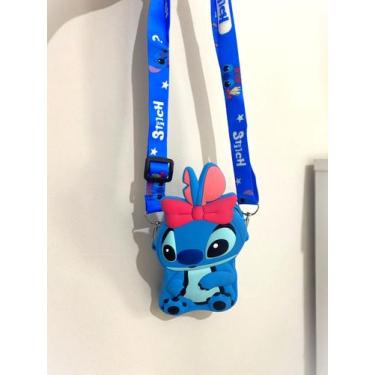 Imagem de Bolsa Infantil Lilo Stitch Menina Fofa Leve Passeio Escola Cor:Azul - 