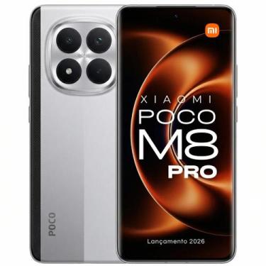 Imagem de Xiaomi POCO M8 PRO 5G lançamento 2026 NFC 120Hz Amoled 50MP light Fusi