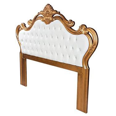 Imagem de Cabeceira Decorativa Módena King Size Bege/Dourada - Gran Belo